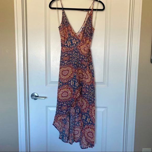 NWOT Lush High Low Boho Wrap Dress - SIZE S - Picture 4 of 10